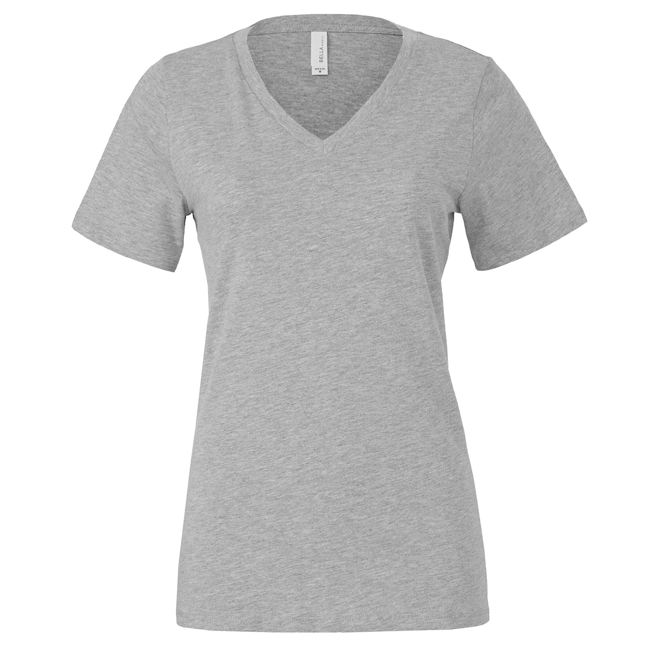 T-shirt chiné décontracté à col en V pour femmes de BELLA+CANVAS